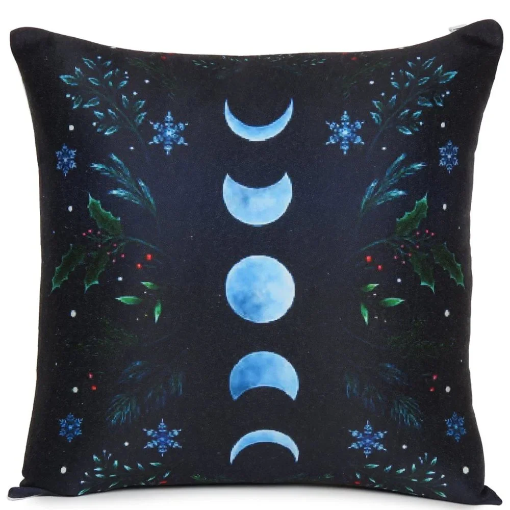 Oussum Halloween Moon Digital Print Cushion Pillow Cover Home Decorative